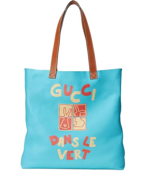 dans le vert gucci|'Gucci Dans Le Vert' print large tote bag .